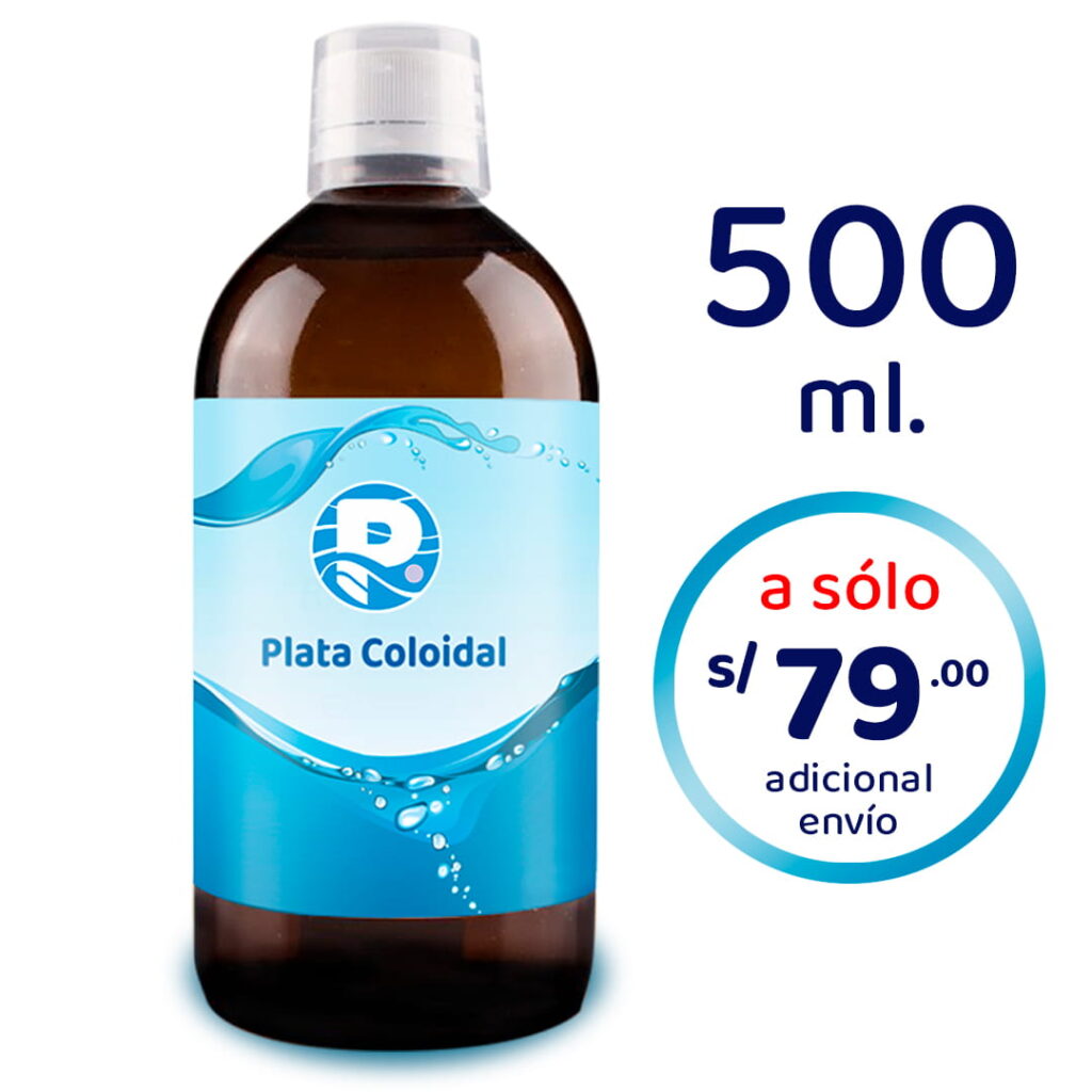 Plata coloidal medio litro